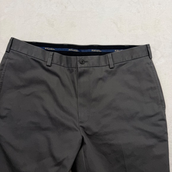 Brooks Brothers Advantage Chino Clark Pants Mens 38x30 Gray Casual Dress - Picture 5 of 9